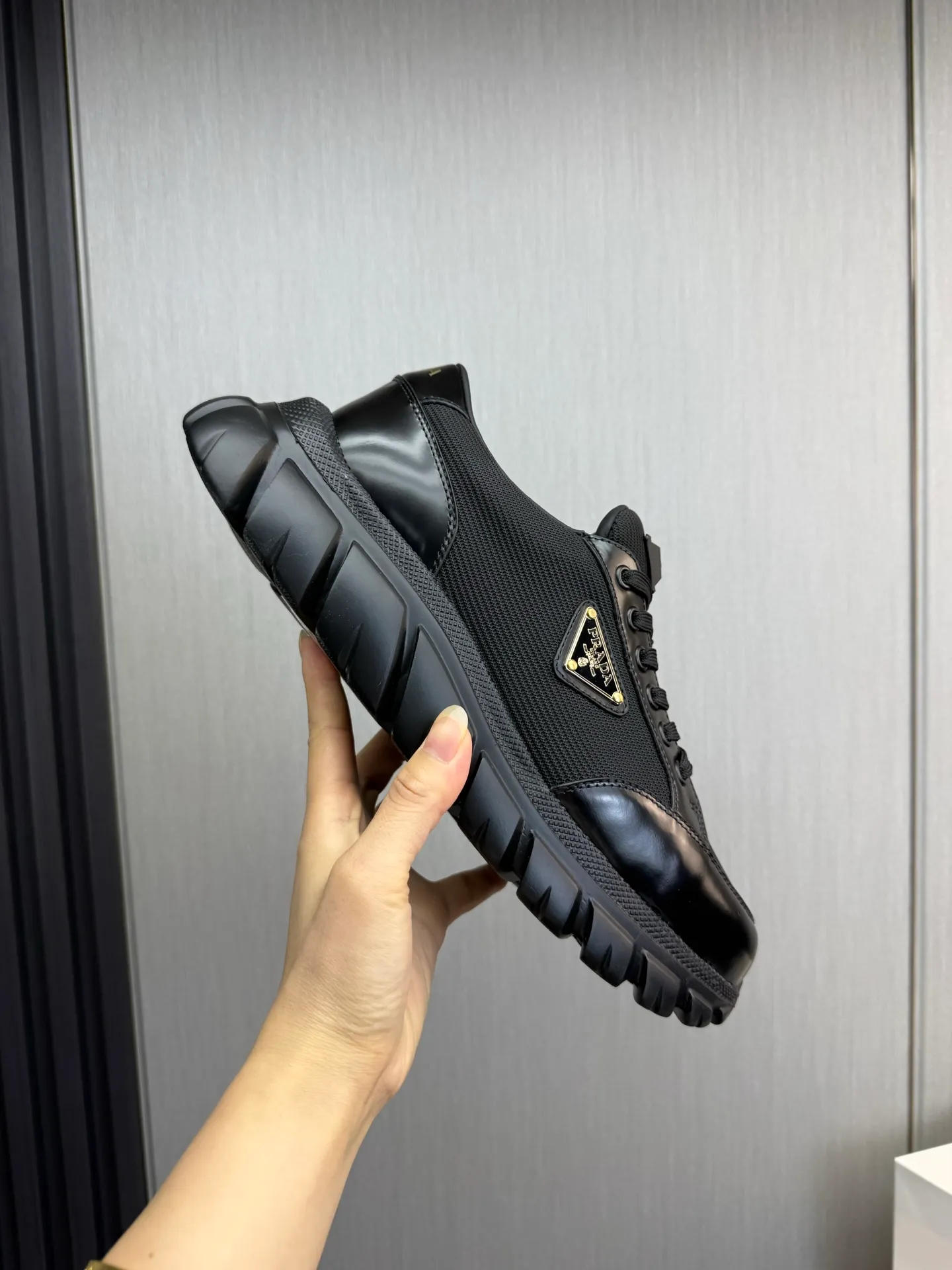 Men's shoes 💰580💰 [PRADA] Popular men's shoes shipped 👏Official website synchronization ⬆️Original cowhide fabric + cowhide lining, 1⃣️:1⃣️reproduction, original sole, 38-45 (45. Customized, non-refundable)